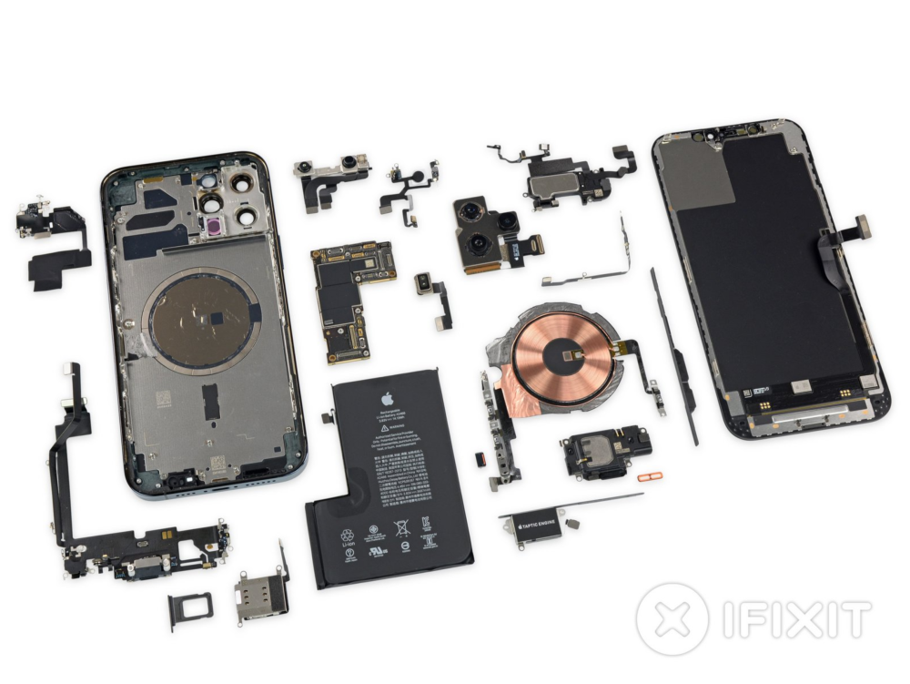 跟着ifixit拆解看看iphone 12 Pro Max缩小的电池与超大后置镜组 数码窝